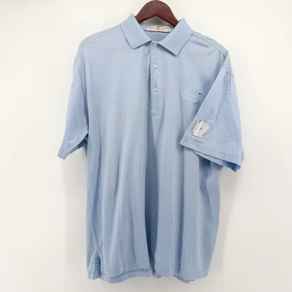 Fairway & Greene Mens Polo Size M Blue Chenal Country Club 2006 Arkansas Cup